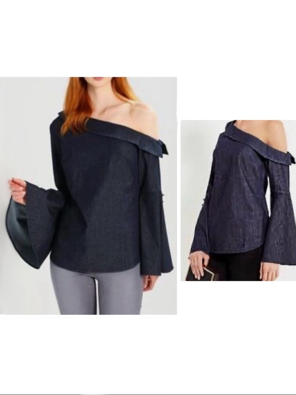 Banana Republic Off-Shoulder Denim Top